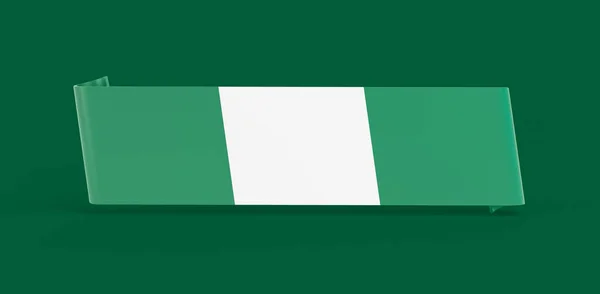 Gummibanner Mit Nigeria Flagge — Stockfoto