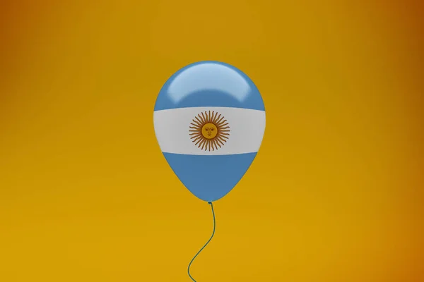 Γιορτή Μπαλόνι Σημαία Αργεντινής — Φωτογραφία Αρχείου