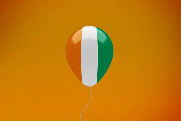 Святкування Баллону Під Прапором Ivoire — стокове фото