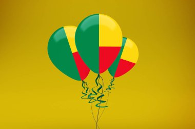 Benin Bayraklı Balon Kutlaması