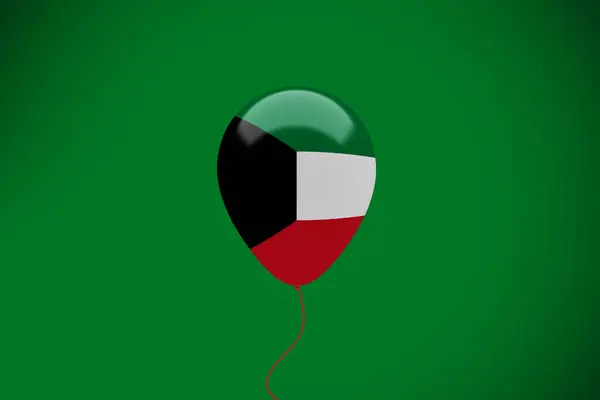 stock image Kuwait Flag Balloon Celebration