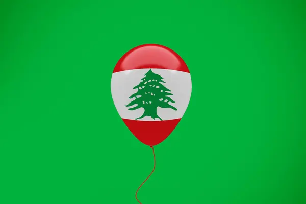 Feier Mit Der Libanesischen Flagge — Stockfoto