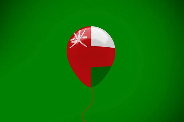 阿曼国旗气球庆祝活动 — 图库照片