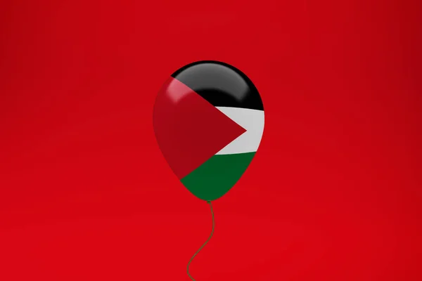 Palestijnse Vlag Ballon Viering — Stockfoto