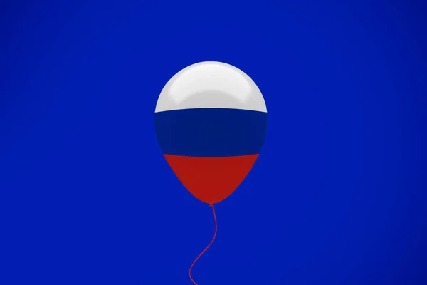 Γιορτή Μπαλόνι Σημαία Ρωσίας — Φωτογραφία Αρχείου