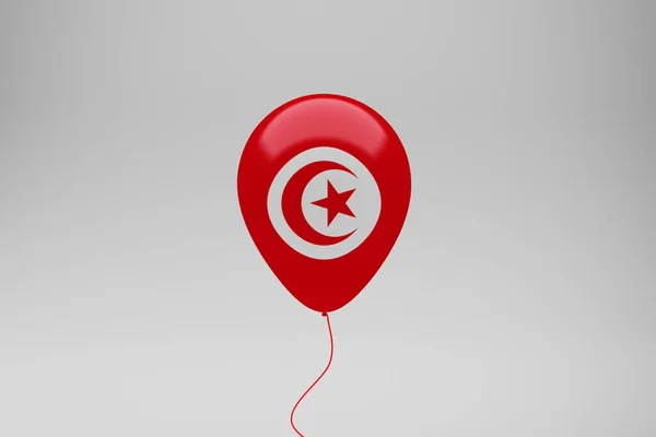 Tunisien Flaggballong Firande — Stockfoto