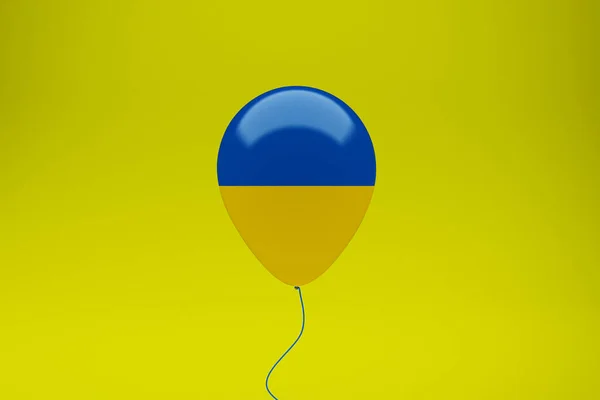 Festa Del Palloncino Della Bandiera Ucraina — Foto Stock