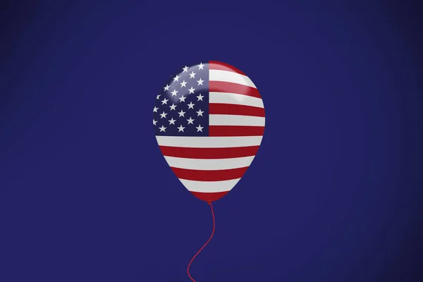 美国国旗气球庆祝活动 — 图库照片