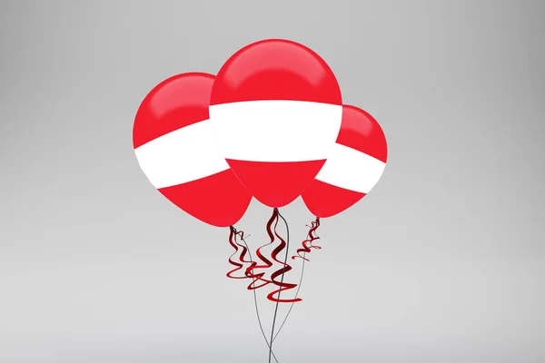 Święto Balonu Flagi Austrii — Zdjęcie stockowe