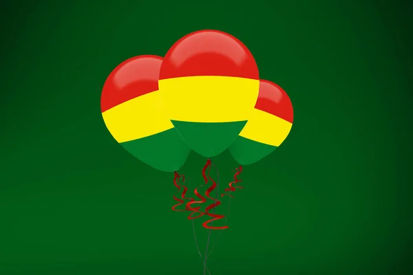 Bolívia Zászló Léggömb Ünneplés — Stock Fotó