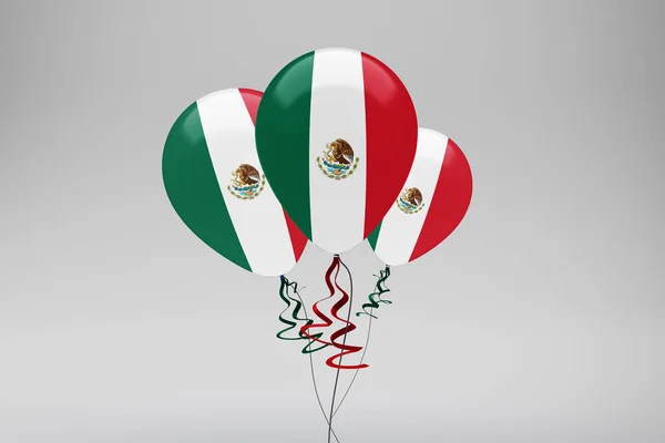 Celebración Del Globo Bandera México — Foto de Stock