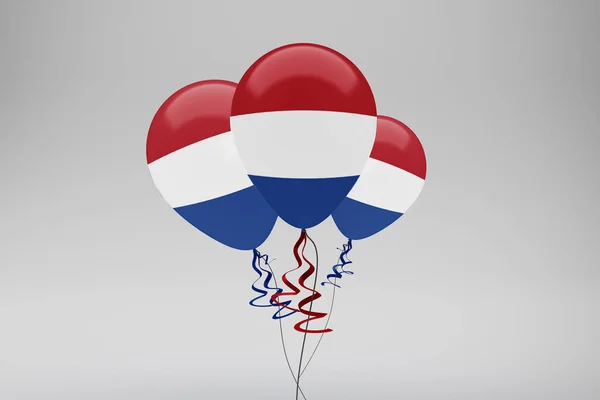 荷兰国旗气球庆祝活动 — 图库照片