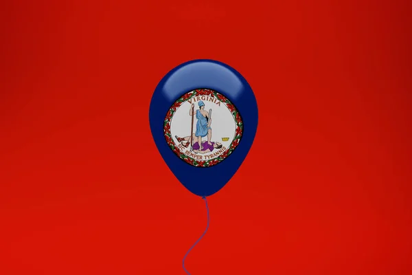 Święto Balonu Virginia Flag — Zdjęcie stockowe