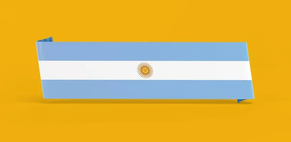 Banner Mit Argentinischer Flagge — Stockfoto