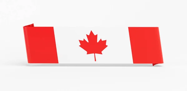 Canada Flag Rubber Banner — Stock Photo, Image
