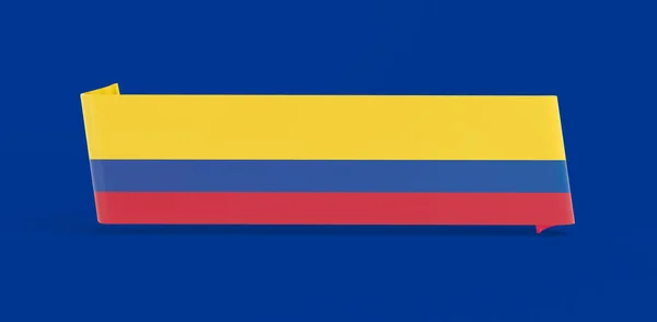 Kolumbien Flagge Gummibanner — Stockfoto