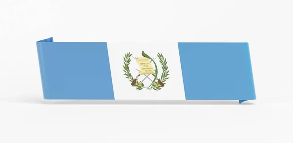 Guatemala Flagga Gummibanderoll — Stockfoto