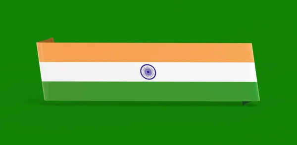 Bandeira Borracha Bandeira Índia — Fotografia de Stock