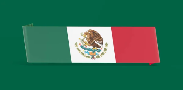 Bandeira Borracha Bandeira México — Fotografia de Stock