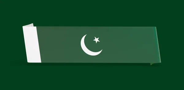 Pákistánský Praporec Pryž — Stock fotografie