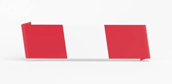 Flaga Peru Gumowy Sztandar — Zdjęcie stockowe