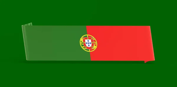 Portekiz Bayrak Lastik Bayrağı — Stok fotoğraf