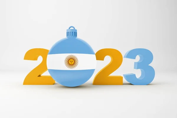 2023 Jahr Mit Argentinien Ornament — Stockfoto