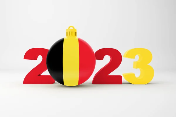 Belçika Süslü 2023 Yılı — Stok fotoğraf