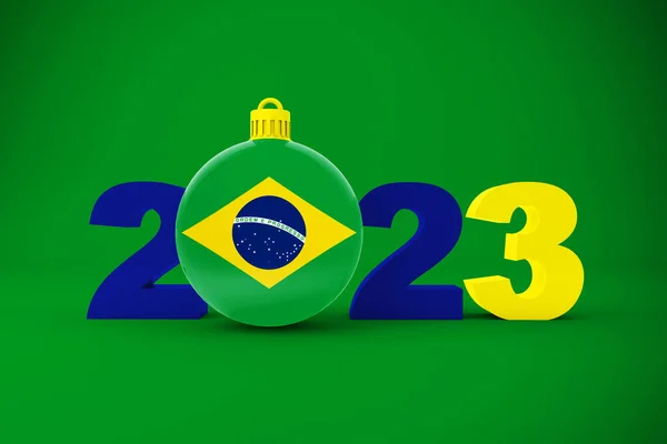 2023 Med Brasilien Prydnad — Stockfoto