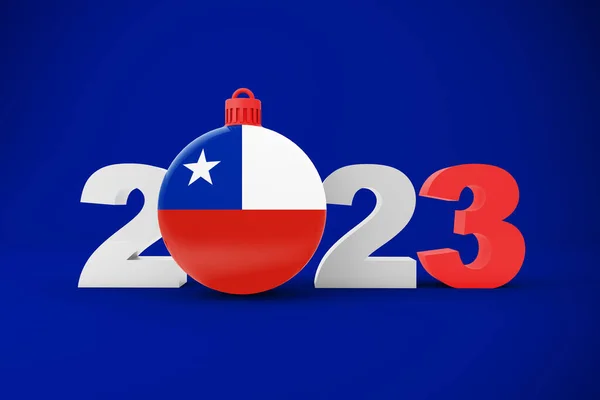 2023 Rok Chile Ornament — Zdjęcie stockowe
