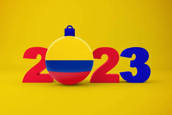 2023 Anno Con Colombia Ornamento — Foto Stock