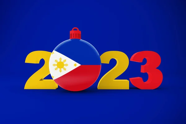 2023 Jaar Met Filippijnse Ornament — Stockfoto