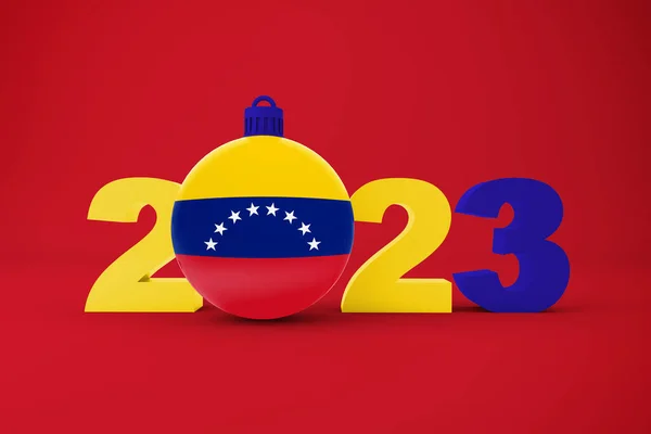 2023 Рік Орнаментом Венесуели — стокове фото
