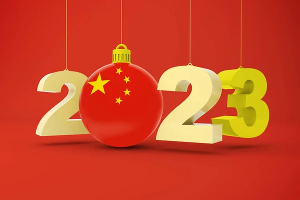 2023年中国国旗 — ストック写真