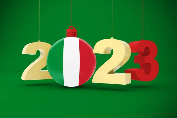 2023 Olaszországgal Zászló — Stock Fotó