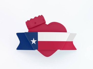 Teksas Bayrak Kalbi SancağıName