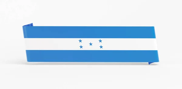 洪都拉斯国旗条带旗 — 图库照片