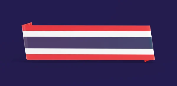 Nápis Vlajka Thajska — Stock fotografie