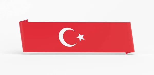 Fahnenband Der Türkei — Stockfoto