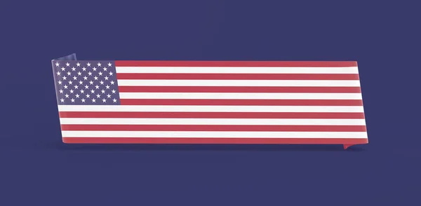 美国国旗横幅 — 图库照片