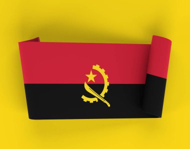Angola Bayrak Kurdelesi Bayrağı