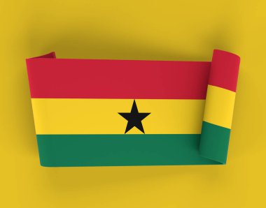 Gana Bayrak Kurdelesi Bayrağı