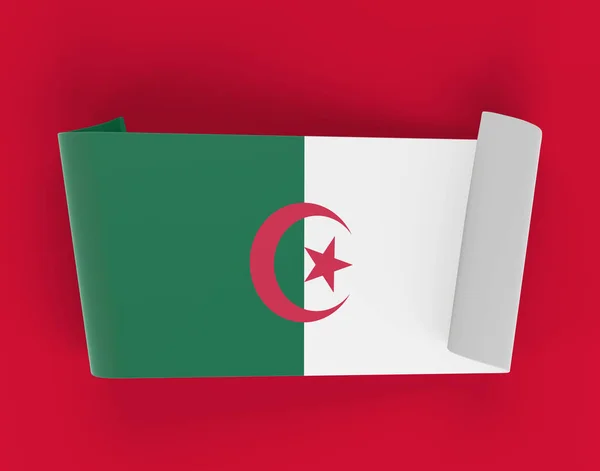 Державний Прапор Алжиру — стокове фото