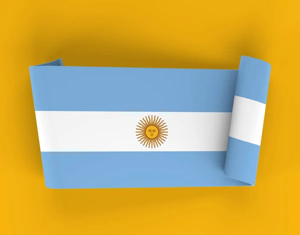 Bandiera Della Bandiera Argentina — Foto Stock