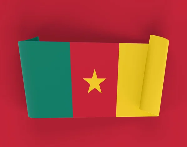 Bandiera Della Bandiera Del Camerun — Foto Stock