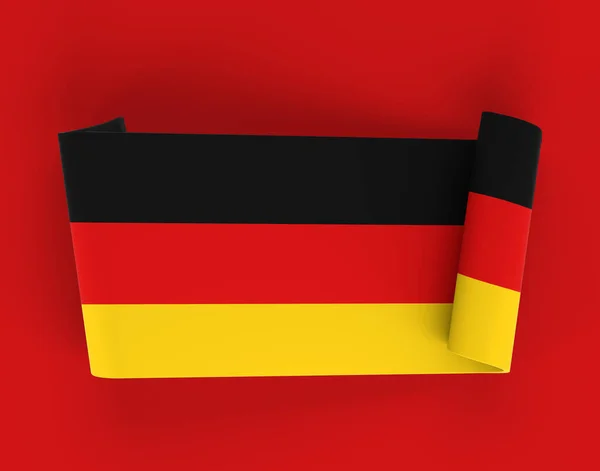 Duitsland Vlag Lint Banner — Stockfoto