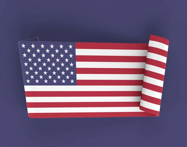 Förenta Staternas Banderoll — Stockfoto