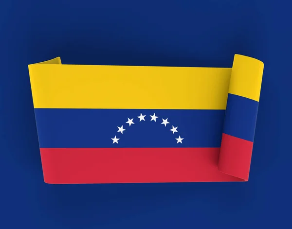 Venezuela Fahnenband Banner — Stockfoto