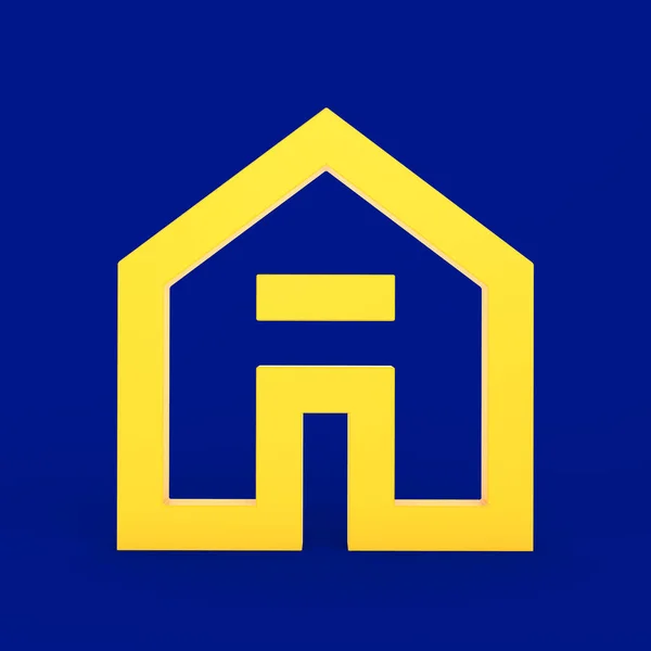 Home Front Side Icon — Stock Photo, Image