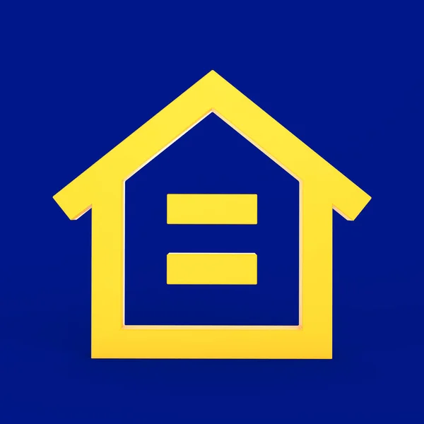 Home Icon Sign Vorderseite — Stockfoto